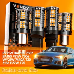 2pcs PY21W BAU15S 7507 BA15S P21W 7506 WY21W 7440A T20 3156 P27W T25 LED Turn Signal Light Turning Lamp Canbus Accessories