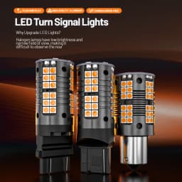 2pcs PY21W BAU15S 7507 BA15S P21W 7506 WY21W 7440A T20 3156 P27W T25 LED Turn Signal Light Turning Lamp Canbus Accessories