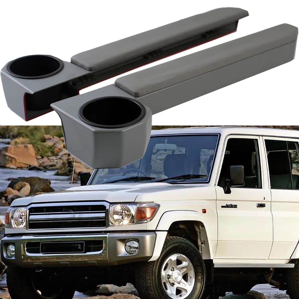 Car Door Armrest Cup Holder for Toyota Land Cruiser 70 76 79 Series FJ70 FJ76 FJ78 FJ79 VDJ70 VDJ76 VDJ78 VDJ79 HZJ75 HZJ79 2pcs