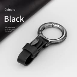 New Cowhide Leather Keychains for Women Men Waist Belt Buckle Carabiner Car Pendant Key Chains Rings Keyring Bag Gifts