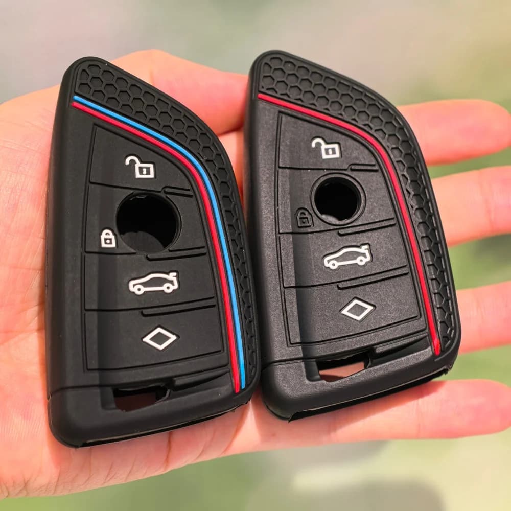 For BMW X1 X3 X4 X5 X6 Series 1 2 3 5 7 G20 G02 G05 G31 G23 F34 F15 F40 IX3 Silicone Remote Car Key Cover Keychain Key Case