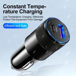70W USB C Car Charger Type C Fast Charging Phone Adapter For iPhone Xiaomi Huawei PD Phone Charger Car Adapter Cigarette Lighter