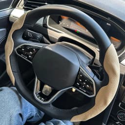 38cm Car Steering Wheel Covers Booster Micro Fiber Leather Auto Interior Decorative Accessories Universal Carbon Fiber Looking