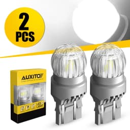 2x AUXITO T20 7443 7440 W21W W21/5W LED Bulb DRL Parking Reverse Lamp Stop Brake Signal Light White/Red/Yellow 12V 360° Lighting