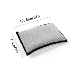 2-10Pcs Auto Detailing Tools Soft Double Side Microfiber Scrubbing Sponge Car Leather Cleaning Microfiber Towel Wax Sponge