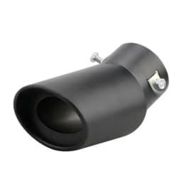 2.5" Stainless Steel Chrome Trim Car Auto Exhaust Muffler Tip Pipe Rear Tail Throat for Most Cars DIY Parts Accessories
