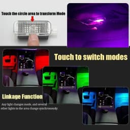 For Audi A1 A3 8P A4 B5 B6 Q5 A6 A5 LED Car Footwell Lamps Touch Sensing Atmosphere Lights Auto Interior Decoration Accessories
