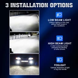 XSTORM H4 H7 LED Light Bulbs 25000LM 70W LED Headlight Canbus Hi/low Lamp 6500K 12V 24V Headlamp Fog Lights for Car Plug Play
