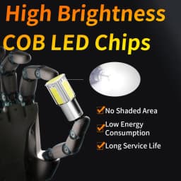 4PCS BA15S BAY15D LED Car Brake Reverse Light Bulbs 1156 P21W S25 G18 1157 P21/7W 12V For Automotive Stop Turn Signals Lights