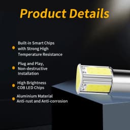 4PCS BA15S BAY15D LED Car Brake Reverse Light Bulbs 1156 P21W S25 G18 1157 P21/7W 12V For Automotive Stop Turn Signals Lights