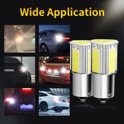 4PCS BA15S BAY15D LED Car Brake Reverse Light Bulbs 1156 P21W S25 G18 1157 P21/7W 12V For Automotive Stop Turn Signals Lights