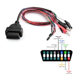 MPPS V18 Unlock Version ECU Chip Tuning Tool OBD2 Diagnostic Flasher for EDC15 EDC16 EDC17 with Breakout Tricore Cable