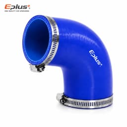 Universal Blue Silicone Tubing Hose 90 Degrees Pipe Coupler Car Intake Turbo Intercooler Silica Gel Hose Connector with Clamps