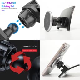 Designed for Renault Grand Koleos 2024 2025 Phone Holder Car Magnetic Mount Smart Sensing Wireless Charging One-Touch Release Qi