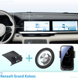 Designed for Renault Grand Koleos 2024 2025 Phone Holder Car Magnetic Mount Smart Sensing Wireless Charging One-Touch Release Qi