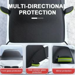 Universal Oxford Fabric Car Front Windscreen Cover Car Windshield Snow Sun Shade Cover With Reflective Stripe Winter Snow Cover