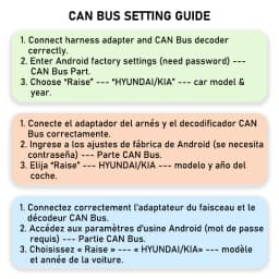CAN Bus Harness Decoder 24Pin/18Pin/24Pin, Support SWC, 16Pin P&P Android Adapter, for Hyundai Tucson Santa Fe Kia Sportage Ceed