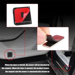 1/2pcs LED Car Logo Door Welcome Light Wireless Projector Lamp For Ford Mustang Kuga Focus Puma Fiesta Fusion Edge Accessories