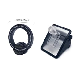 Lcars Car-Specific Air Vent Phone Holder Suitable for the Updated Tesla Model 3 Highland 2024 and Model Y Juniper, Magnetic Car Phone Holder, Air Vent Clip-On Soft Rubber Transparent Abs Multifunctional Navigation Support Stand