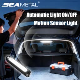 SEAMETAL Upgraded Trunk Motion Sensor Light High-Brightness Wireless Car Led Automatic Light 1500mAh USB Charging Cabinet Lamp