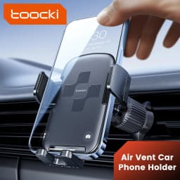 Toocki Air Vent Car Phone Holder With Hook Clip For iPhone 17 16 Xiaomi Samsung 360°Rotate Manual Locking Universal Phone Holder