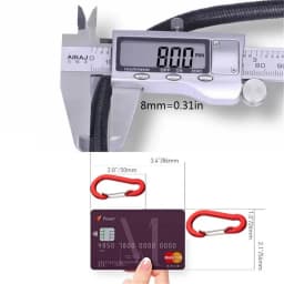 Elastic Ropes Heavy Duty Durable Nylon High Elasticity with Sturdy Metal Buckles 7 Types for Fishing Boats Docking Tying Car