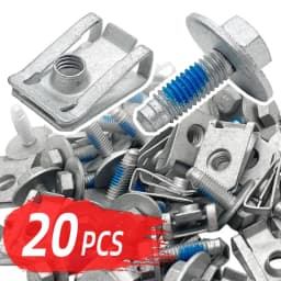 Engine Cover Undertray M6 Body Bolt Screws U-nut Clips Splash Shield Guard Retainer for Opel Vauxhall Vivaro Renault Fiat Nissan