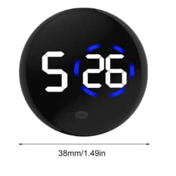 Fashionable Car LED Clock Touch-Control Dashboard Watch with LED Display Light for Fridge RV Classroom Travel Vehicle