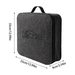 EV Charger Storage Case Felt Electric Vehicle Charging Cord Organizer Electric Vehicle Charging Cable Organizer Bag for Car