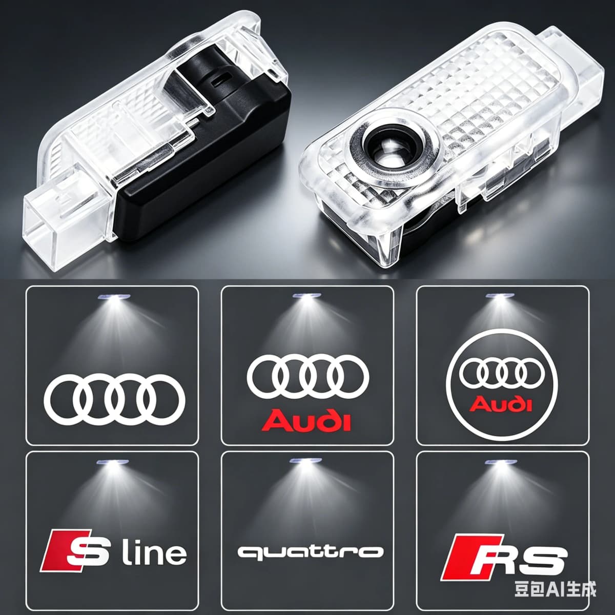 2pcs Laser Projector Ghost Shadow Car Door Welcome LED Light For Audi Q7 Q3 Q5L Q2L S4 S5 S6 S7 S8 A6L A4L A3 A4 A7 A5 RS3 RS4