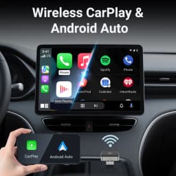 XUDA 2026 Latest Wireless CarPlay Apapter USB CarPlay & Android Auto,Type-C Port,Converts Wired to Wireless,Plug & Play,Auto-C