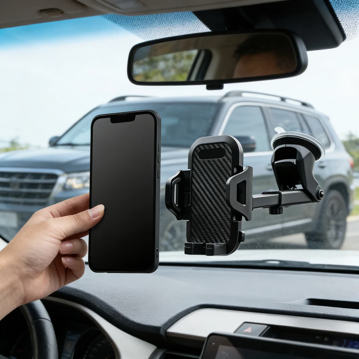 Universal Car Phone Holder 360° Rotation Sucker Mount Cellphone Car Stand Stable Mobilephone Bracket Suction Cup Support in Car