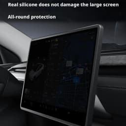 For Tesla Model Y Juniper 2026 Model YL Central Control Display Screen Protector 16-inch Silicone Protective Frame Edge Cover