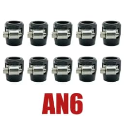 10X AN4 AN6 AN8 AN10 AN12 Car Hose Clamp Radiator Modified Fuel Water Pipe Tube Clip Buckle Fitting Oil Hose Clamps End Finisher