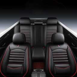 Universal Car Seat Covers for Most Sedans SUVs, Leather Waterproof Airbag Safe, Comfortable Breathable Easy-Clean, Best Gifts
