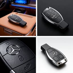 for 13mm Car Key Stickers Auto Control Keychain Emblem Accessories Mercedes benz A C E Class CLA CLS W212 W213 W204 W205 CLA CLS