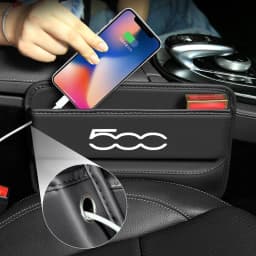 Car Special Seat Crevice Storage Box Seat Slit Catcher Organizer For Fiat 500 500C 2012 500X 500L Sport car accessories interior