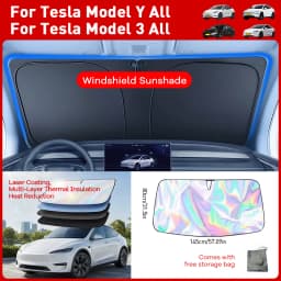 For Tesla Model Y YL 3 Highland Juniper 2017-2025 2026 Car Sun Shade Front Window Shade Visor Glass Roof Skylight UV Protection