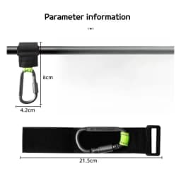 2PCS Heavy Duty Aluminium Alloy Hooks Multi-functional Solid Thick for Motorcycle E-Bike Scooter Camping Hiking Outdoor Use
