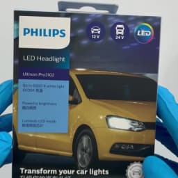 Philips LED H4 H3 H11 Ultinon Pro3102 12V/24V 6000K Bright Fog Auto Headlight LED Lamps