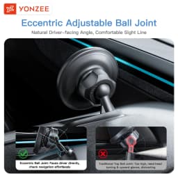 YZ Magnetic Silicone Phone Holder Fit Tesla Model YL Y 3 Juniper Highland Anti-Shake Strong Magnet for iphone 17 16 15 Car Mount