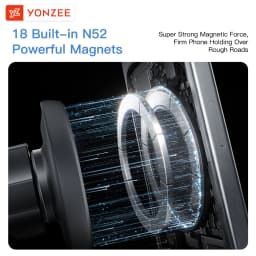 YZ Magnetic Silicone Phone Holder Fit Tesla Model YL Y 3 Juniper Highland Anti-Shake Strong Magnet for iphone 17 16 15 Car Mount