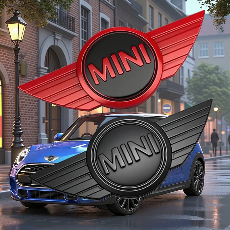 MINI Car Rear Front Hood Emblem Badge Decoration Accessories For MINI Cooper S Works JCW R55 R56 R50 R53 R60 R61 F54 F55 F56 F57