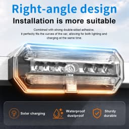 Universal Solar Warning Light Truck Side Lights LED Flashing Signal Lamp for Motorcycle Bicycle Night Safety Decor Accessories