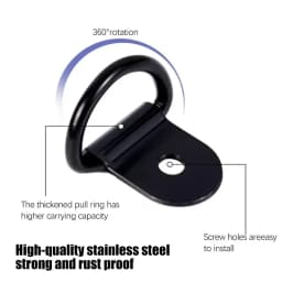 10/20Pcs Stainless Steel D Shape Pull Hook Tie Down Anchor Ring for Truck Trailer RV Boat Cargo Accessories