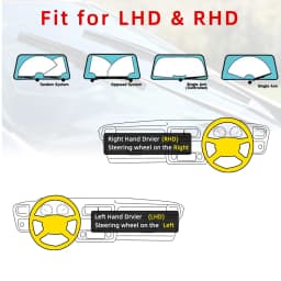 1pc Car Windshield High-Quality Wiper 11 Layer Rubber Strip J/U-Shaped 3 "14" 15 "16" 17 "18" 19 "20" 21 "22" 24 "26" 28“