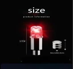 2/10Pcs Tire Valve Cap Lights Durable Tire Lights For Car Air Valve Caps With Lights For Motorcycles Bicycles Electric Vehicles
