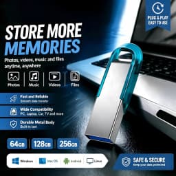 Original 2TB USB 3.2 Metal Flash Drives Super High Speed Pendrive 1TB 512GB Pen Drives Portable USB Stick For Car Phone Computer