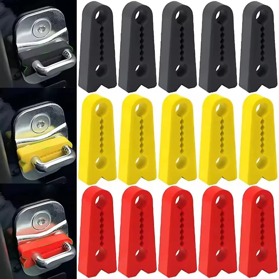 Universal Car Door Lock Damper Buffer Pad Soundproof Elastic Silicone Seals Auto Door Closing Shock Absorber Gasket Accessories