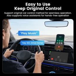 Toocki 2-in-1 Wireless CarPlay & Android Auto Adapter BT 5.3 WiFi 5G 2.4G Plug Play USB-C for iPhone Android Car with Wired CarP